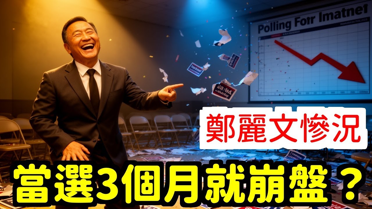 笑翻鄭麗文當選才3個月民調崩盤連蔣萬安都打臉她說台灣人是中國人結果沒人鳥 | 馬一峰