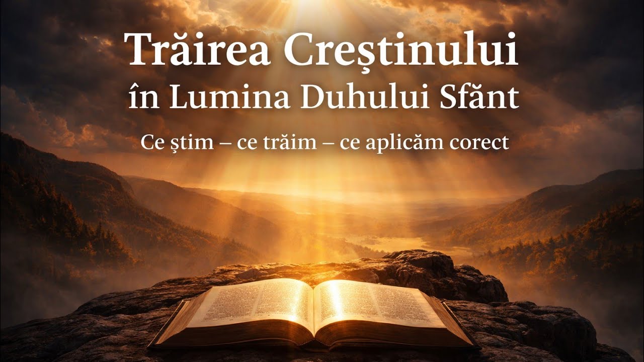 Trăirea creștinului în lumina Duhului Sfânt | 3 lucruri esențiale