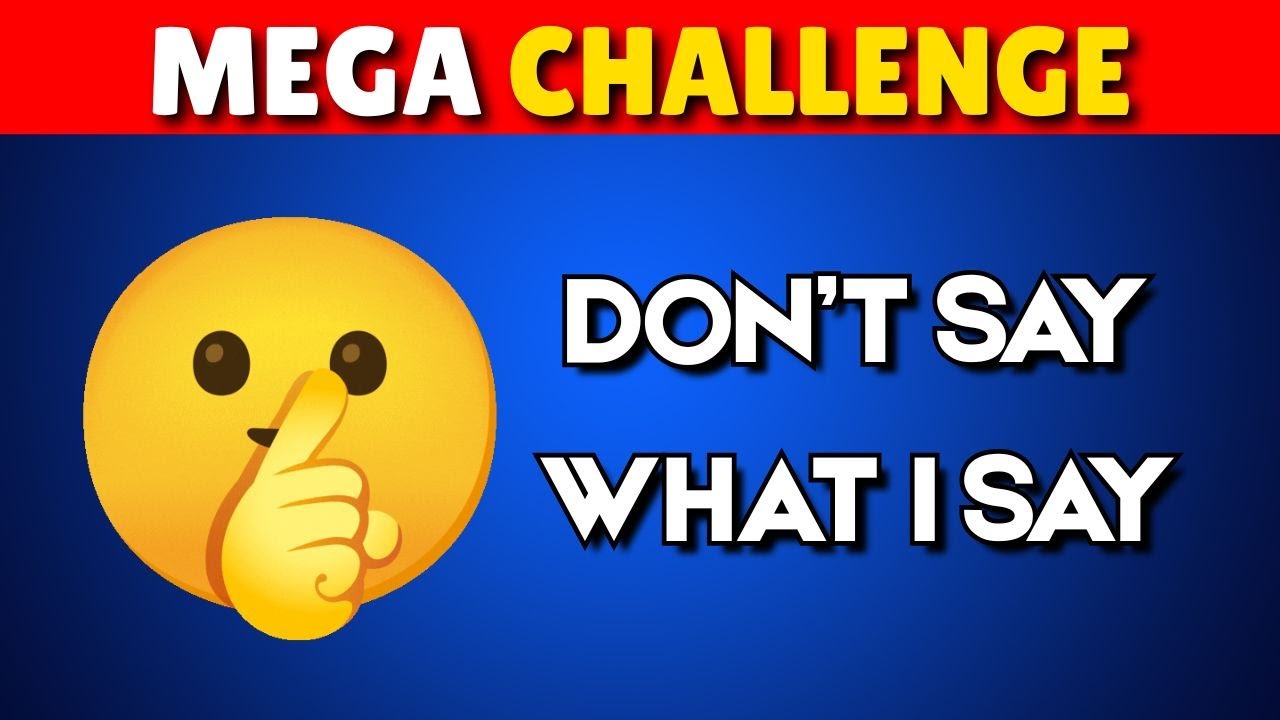 AVOID SAYING THE SAME THING AS ME 🤫🤐 | MEGA CHALLENGE 🔥📢 #avoidsayingthesame #quiz