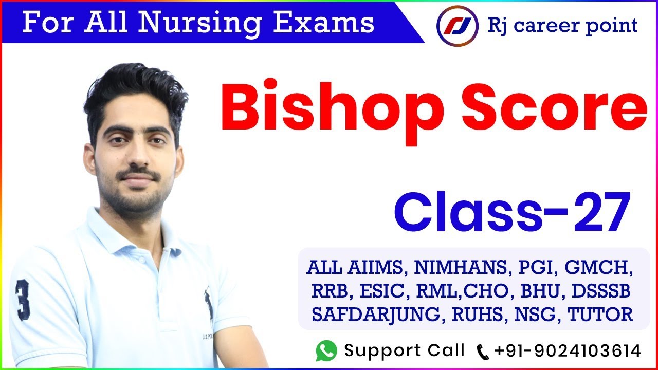 bishop score |cervical scor|Nursing Officer & Staff Nurse |Online Classes|rjcareerpoint | Rajesh Sir