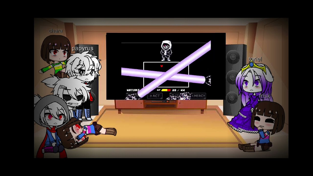 undertale + dusttale reaccionan a dust sans last genocide