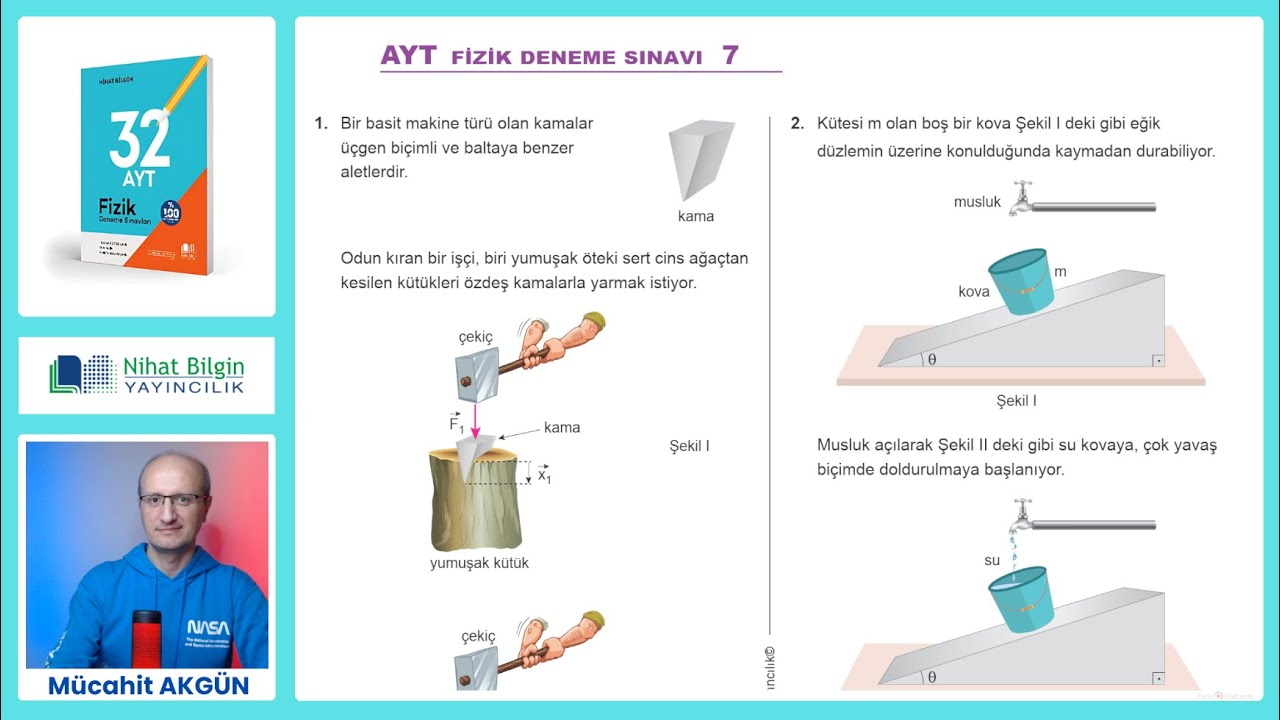 AYT Fizik Branş Denemesi-7  [2024] I Nihat Bilgin Yayınları (SON BASKI)