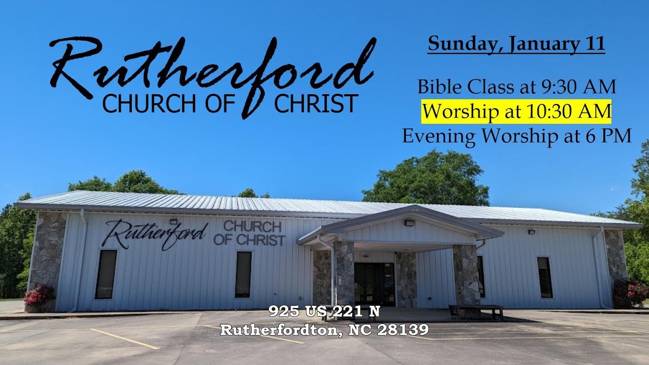 Sunday Morning Worship -- Tim Horton