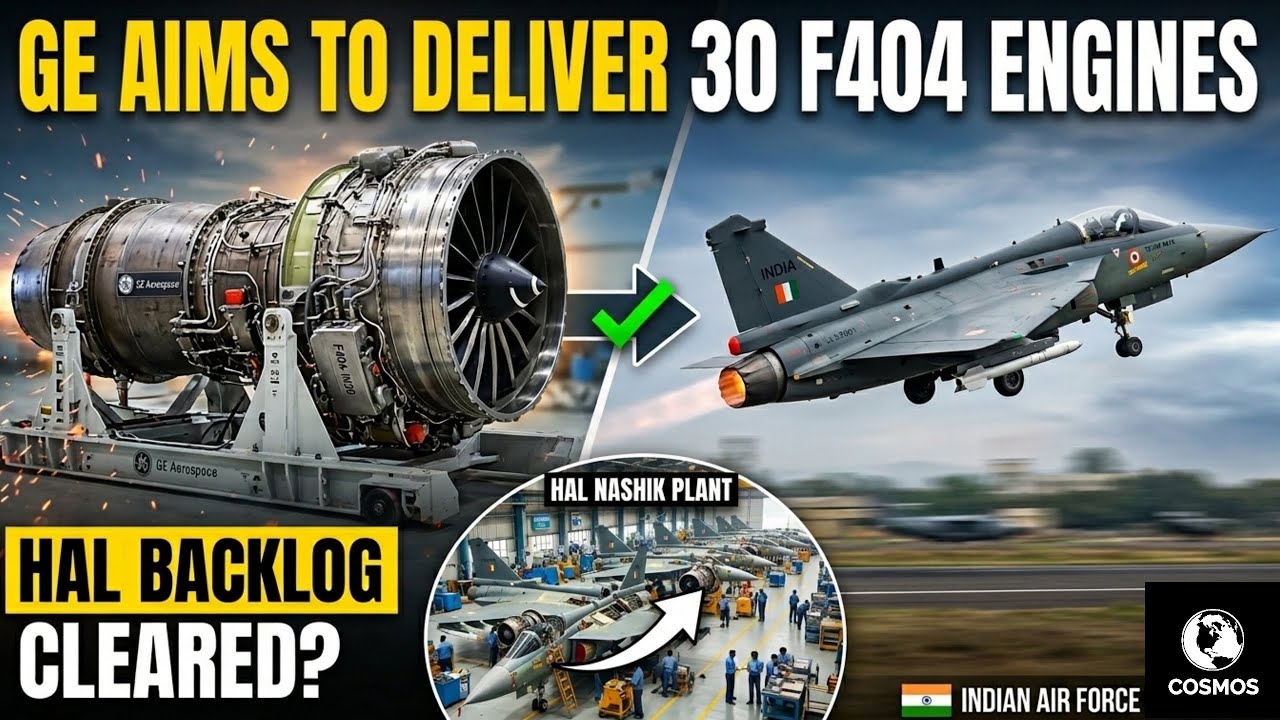GE aims to delivers 30 F404 Engines to Clear HAL Tejas Backlog | Defense Update 2026 | in English