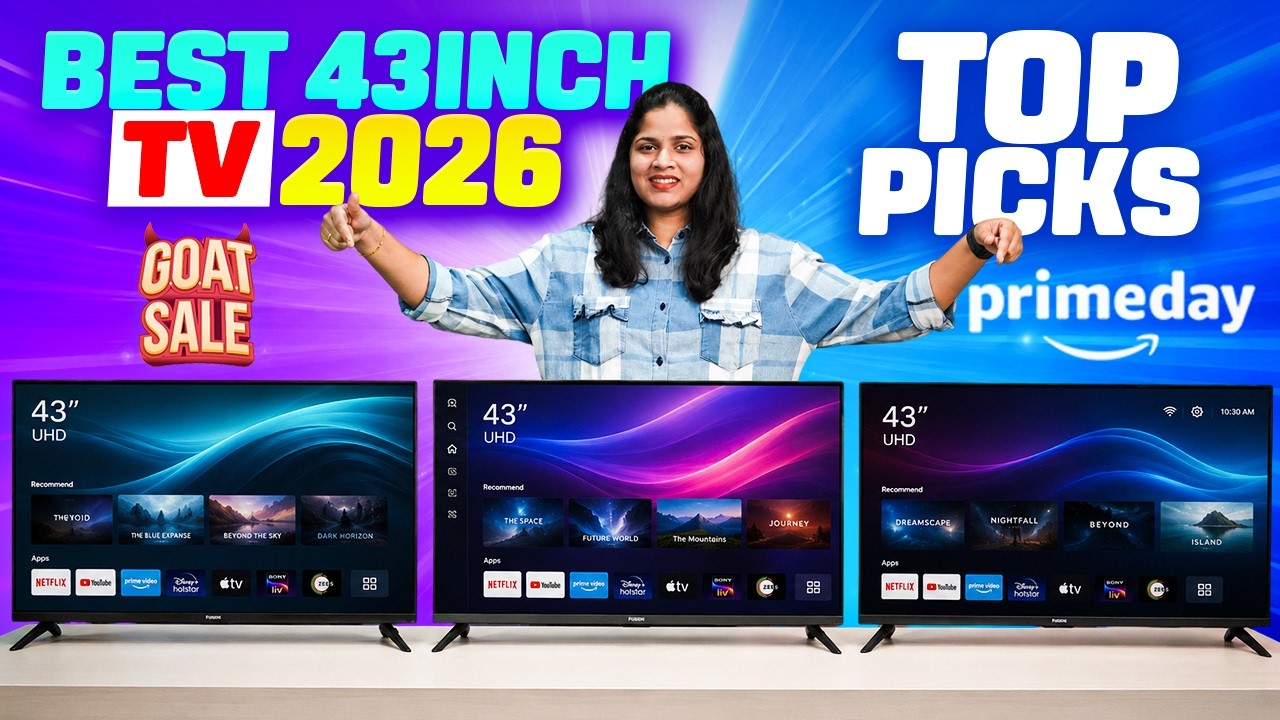Best 43 Inch 4K TVs in 2026 Amazon Prime & Goat Sale