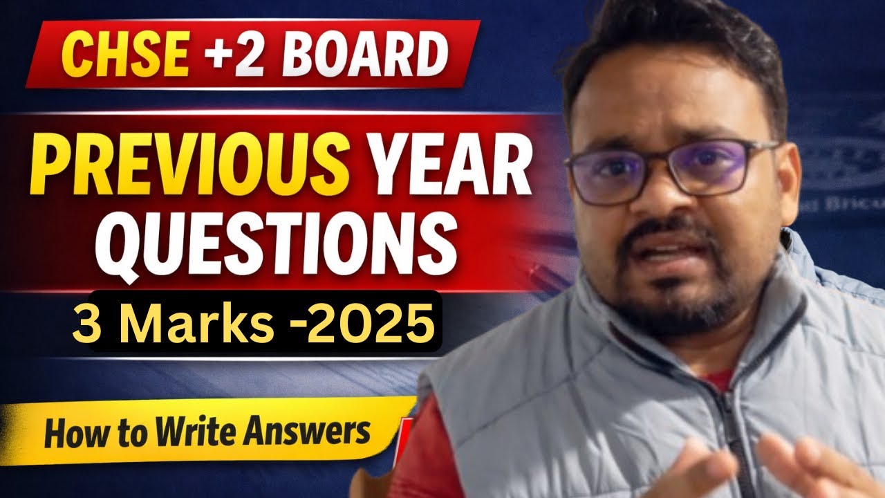 3 Marks Question | Economics PYQ for CHSE Odisha