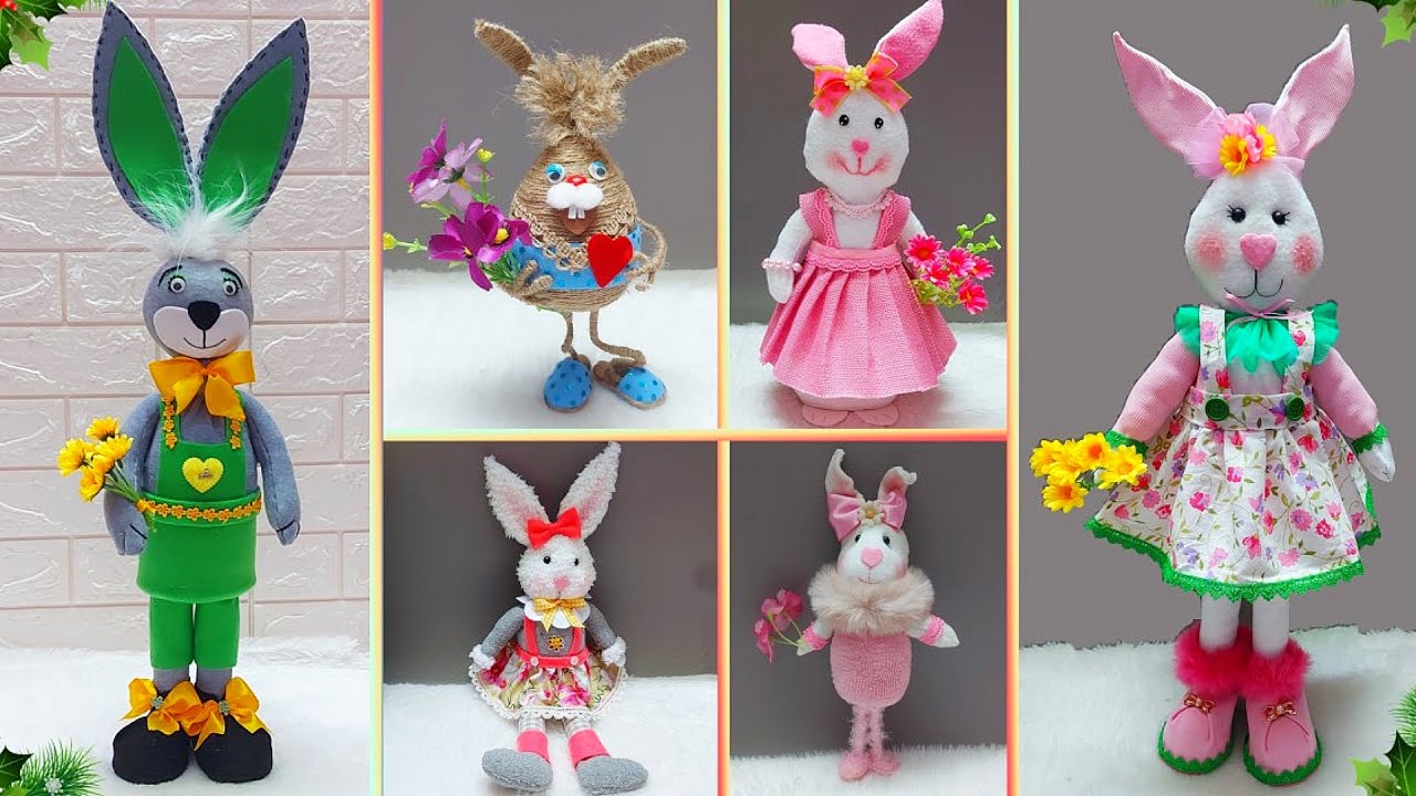 DIY 6 Budget Friendly Easter Bunny making idea from simple materials | DIY Easter craft idea 🐰36