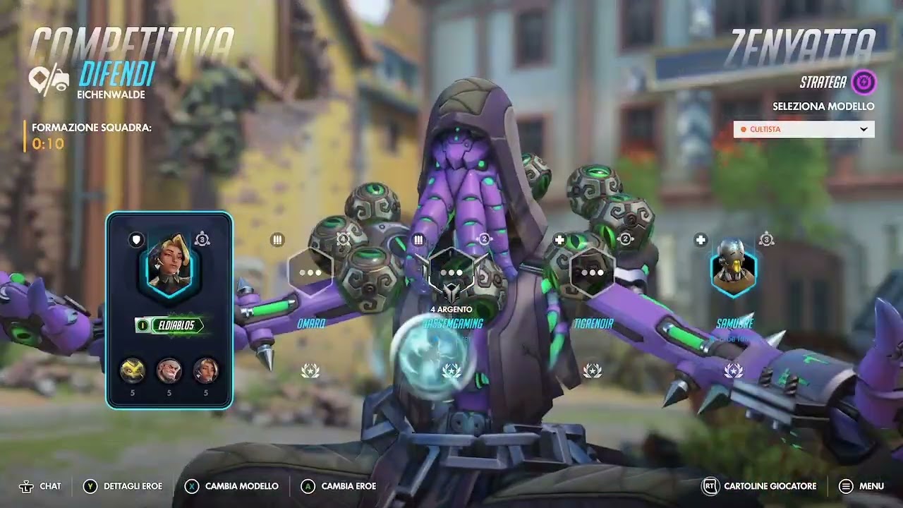  Competitive Overwatch - Juno e Zenyatta gameplay - no commentary 