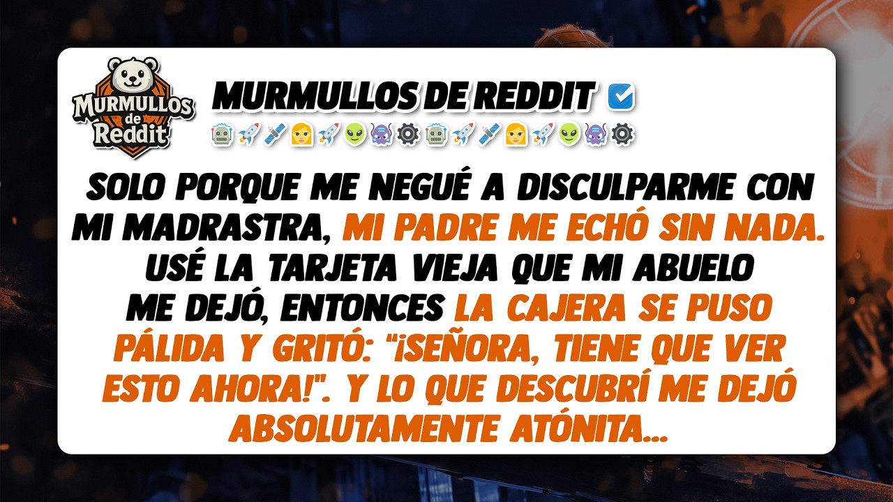 Después de que papá me echó, usé la tarjeta vieja del abuelo. El banco entró en pánico y me...