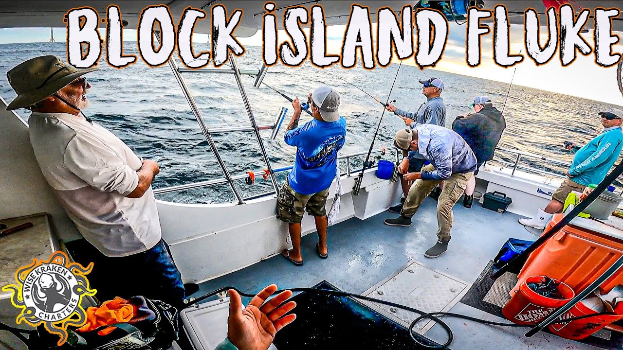 Charter Boat Block Island Fluke Fishing Full Boat Limit Before 10AM