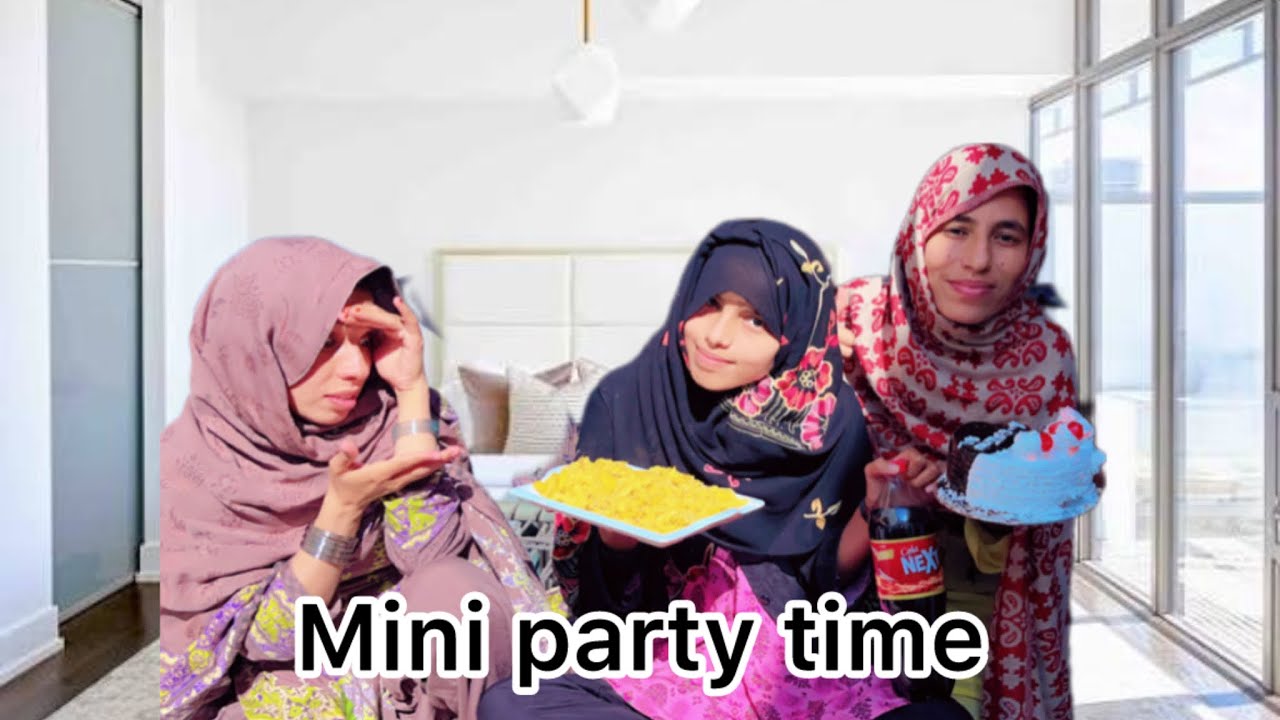 Mini party time || Ami g ky Bagar party ki || rat ko student ko parhana phr 