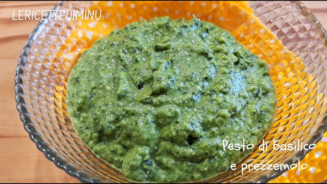 Pesto di basilico e prezzemolo
