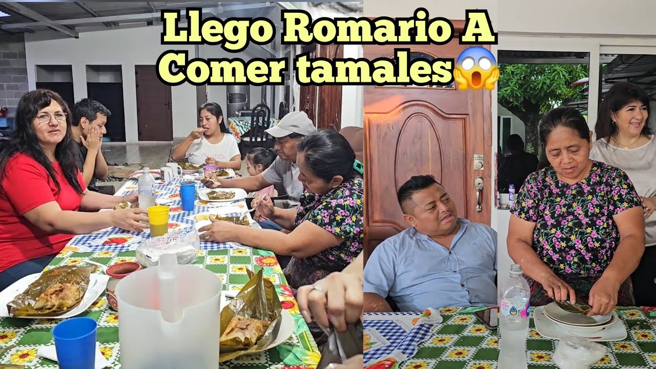Llego Romario A Felicitar Ami Papá Así😱 Compartimos Los Tamales En su cumpleaños 