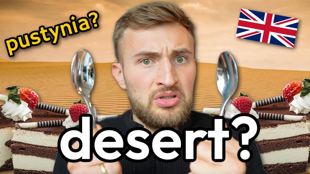 20 nowych słów które ŹLE wymawiasz 🇬🇧 Deser czy Pustynia? 🫣🧁