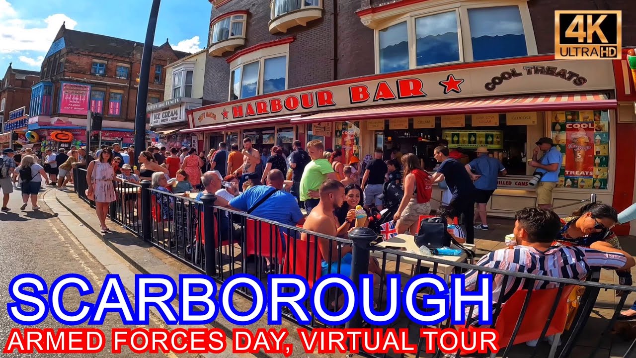 Scarborough, Armed Forces Day, Walking Tour, 4K #asmr