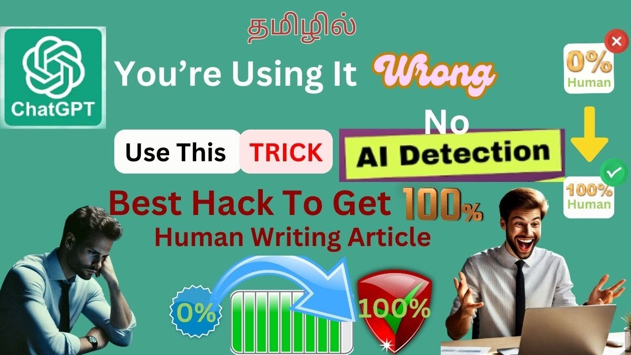 Don’t Use ChatGPT Until You Watch This | Chat GPT - Pass Detection 100% Human Write use This Prompt