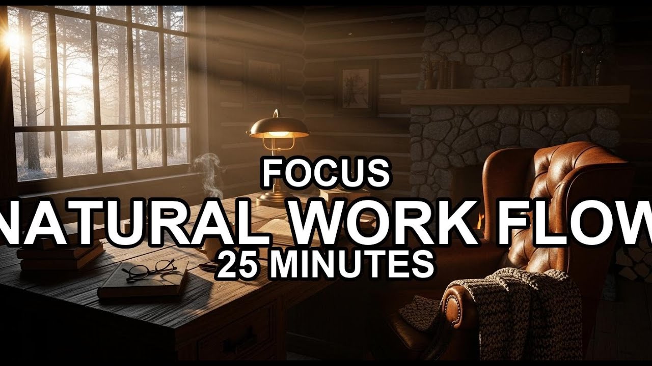 [Deep Focus Protocol] 25 Min Deep Focus: NATURAL WORK FLOW Cabin Study w/ Eric