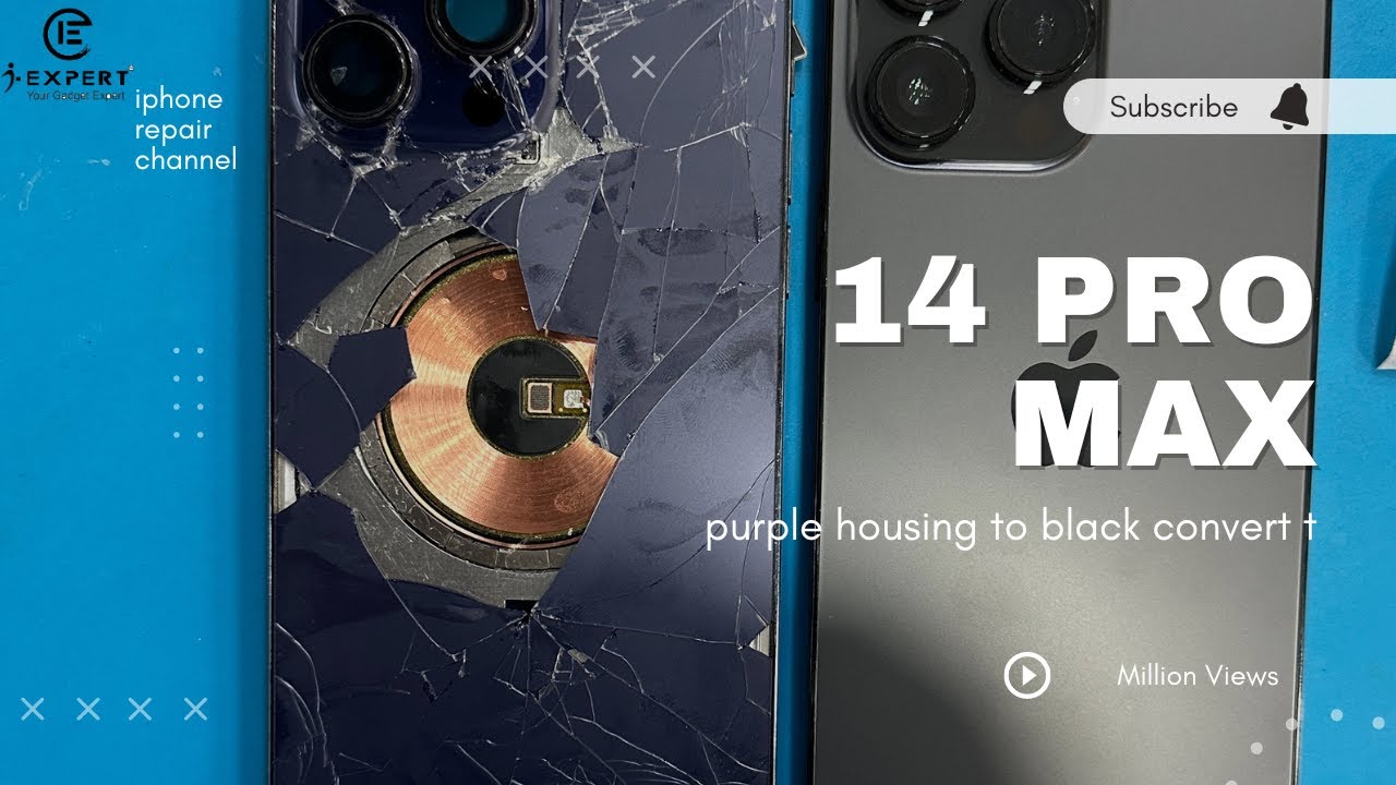 iPhone 14 Pro Max Purple to Black Housing Replacement! 🔧 Watch the Transformation!