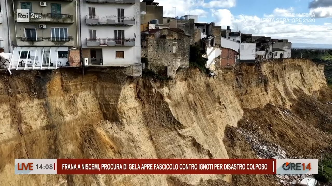 Niscemi, la Procura apre un fascicolo per disastro colposo - Ore 14 del 29/01/2026