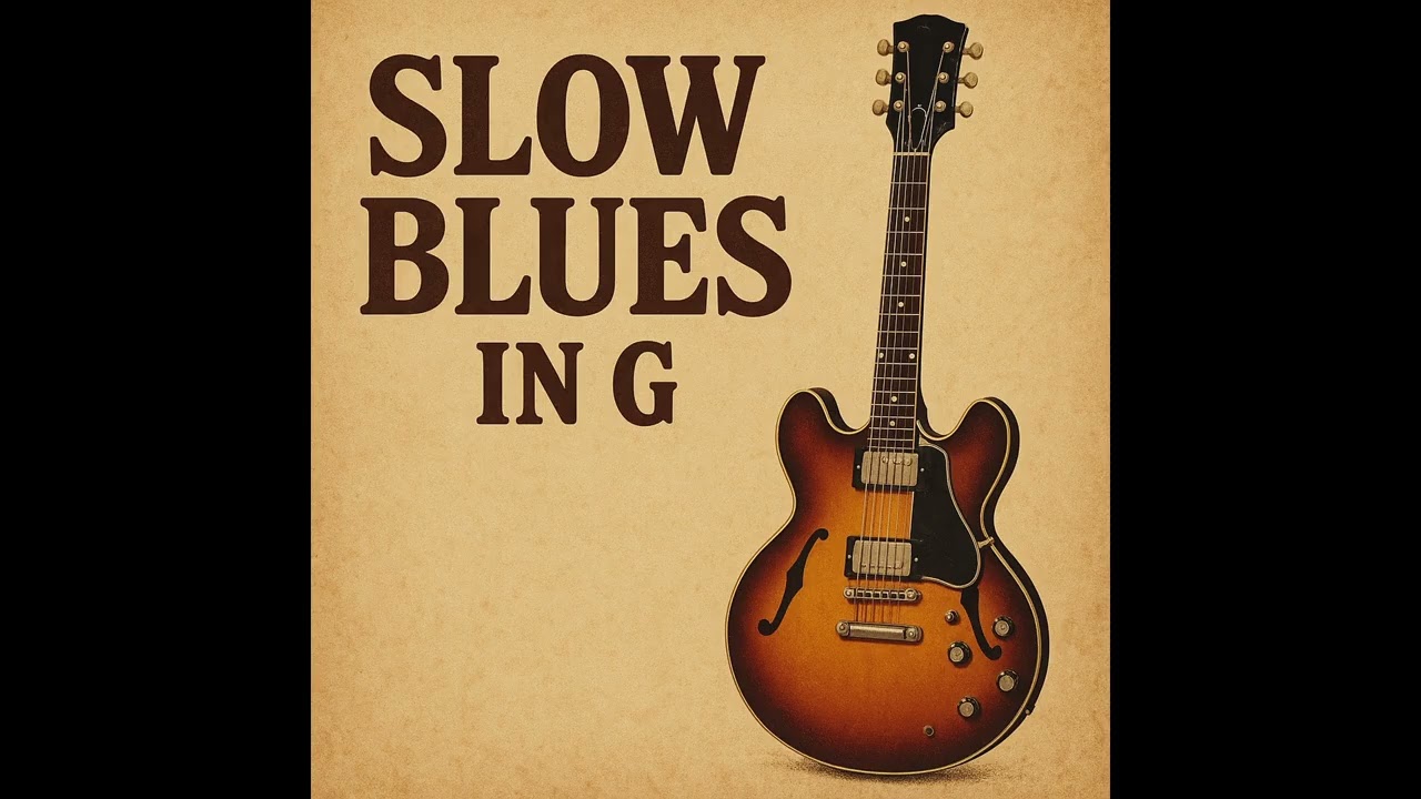 Slow Blues in G – Backing Track for Guitar (142 bpm, 3/4)