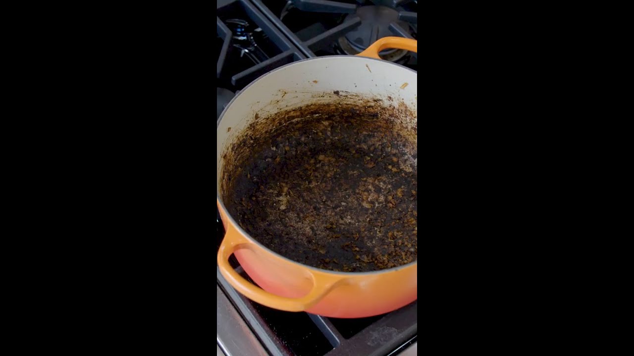 Quick Tip for Cleaning Burnt Food, from America's Test Kitchen