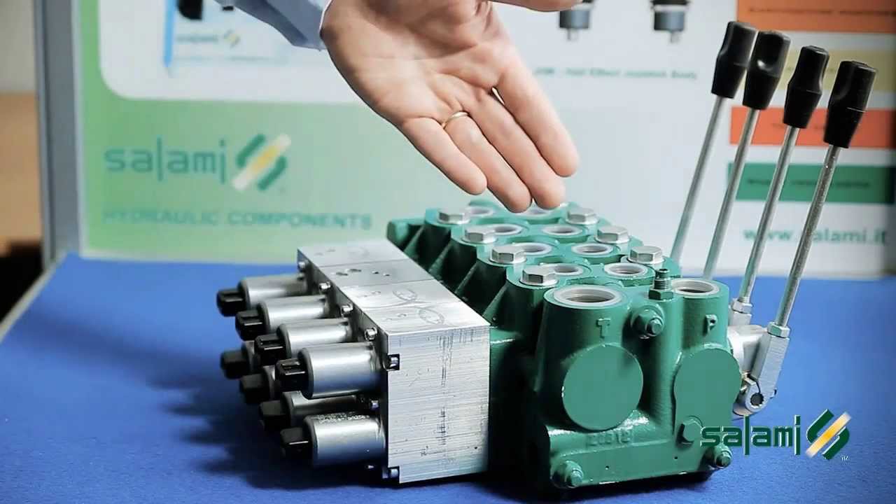 SALAMI Spa Load sensing distributor electro proportional VDP08 and JOYSTICK
