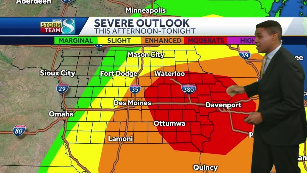 Severe weather looms for parts of central Iowa
