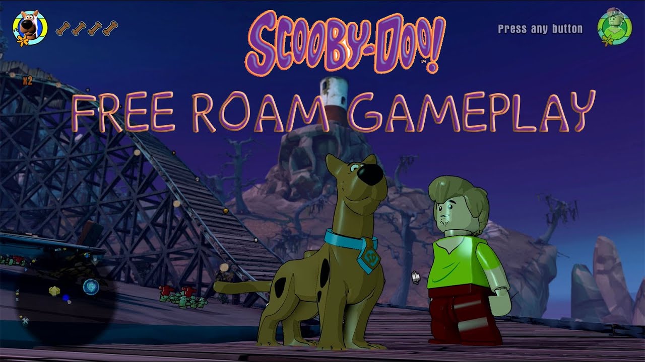 LEGO Dimensions - Scooby Doo Free Roam Gameplay on Scooby Doo World