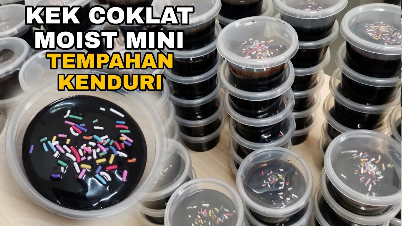 Cara Buat Kek Coklat Moist Mini | Resepi Niaga #kekcoklat