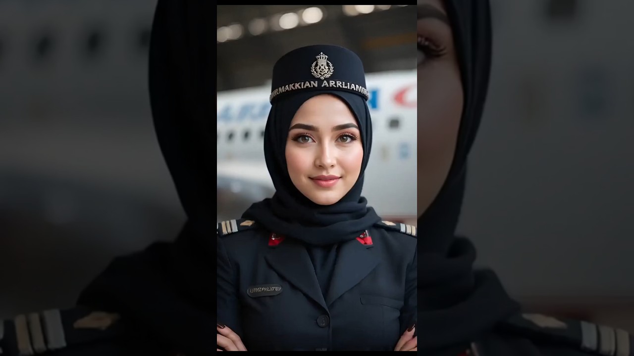 Elegant Turkish Airlines Pilot in Professional Uniform #femalepilot #aviation #pilot ✈️🧑🏻&zwj;✈️❤️