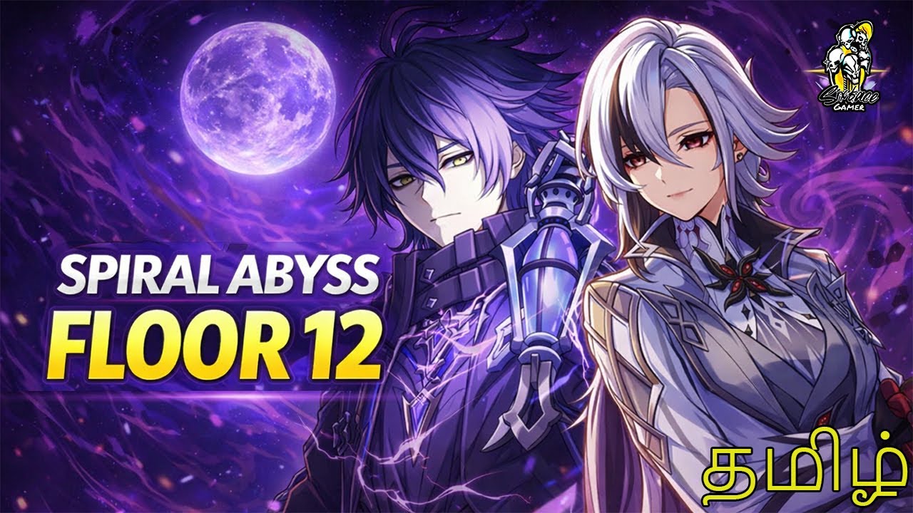Flins & Arlecchino’s Casual Abyss Run 😎 | SixFace Gamer | Genshin Impact | #Tamil |