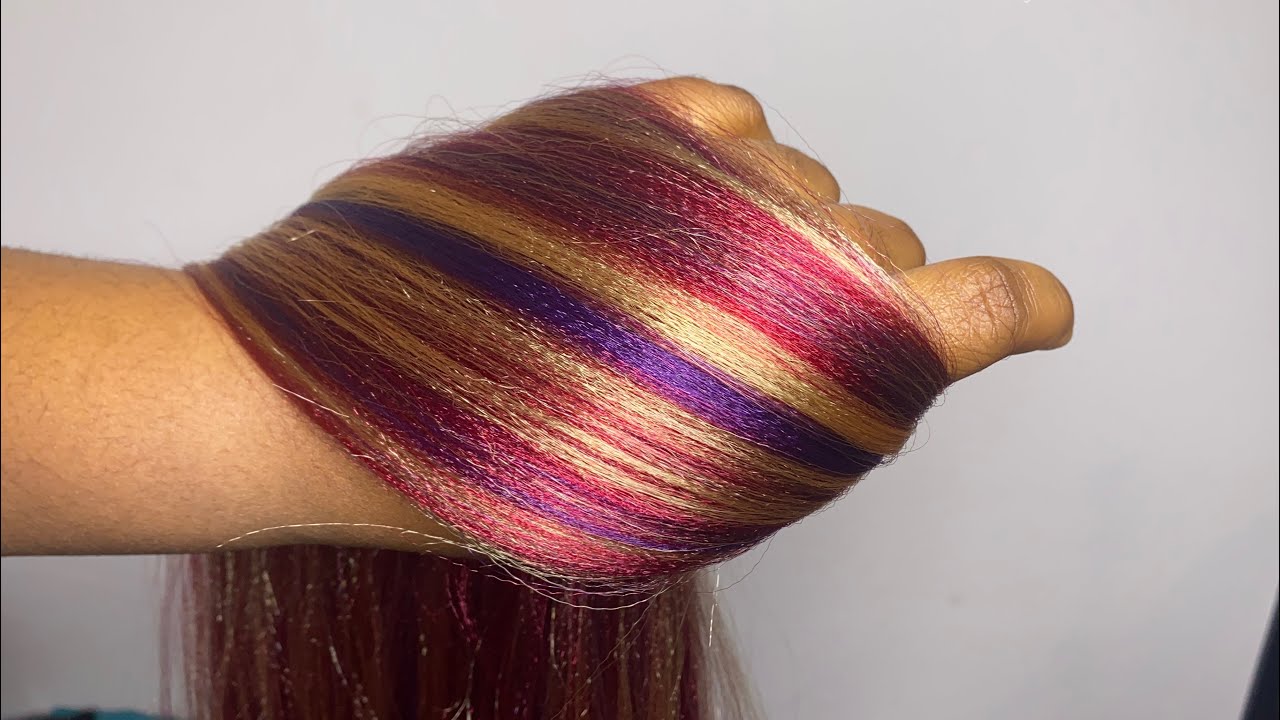 Braiding hair blend| DIY custom colors 39J, Violet, 24 for box & knotless braids| Beginner friendly
