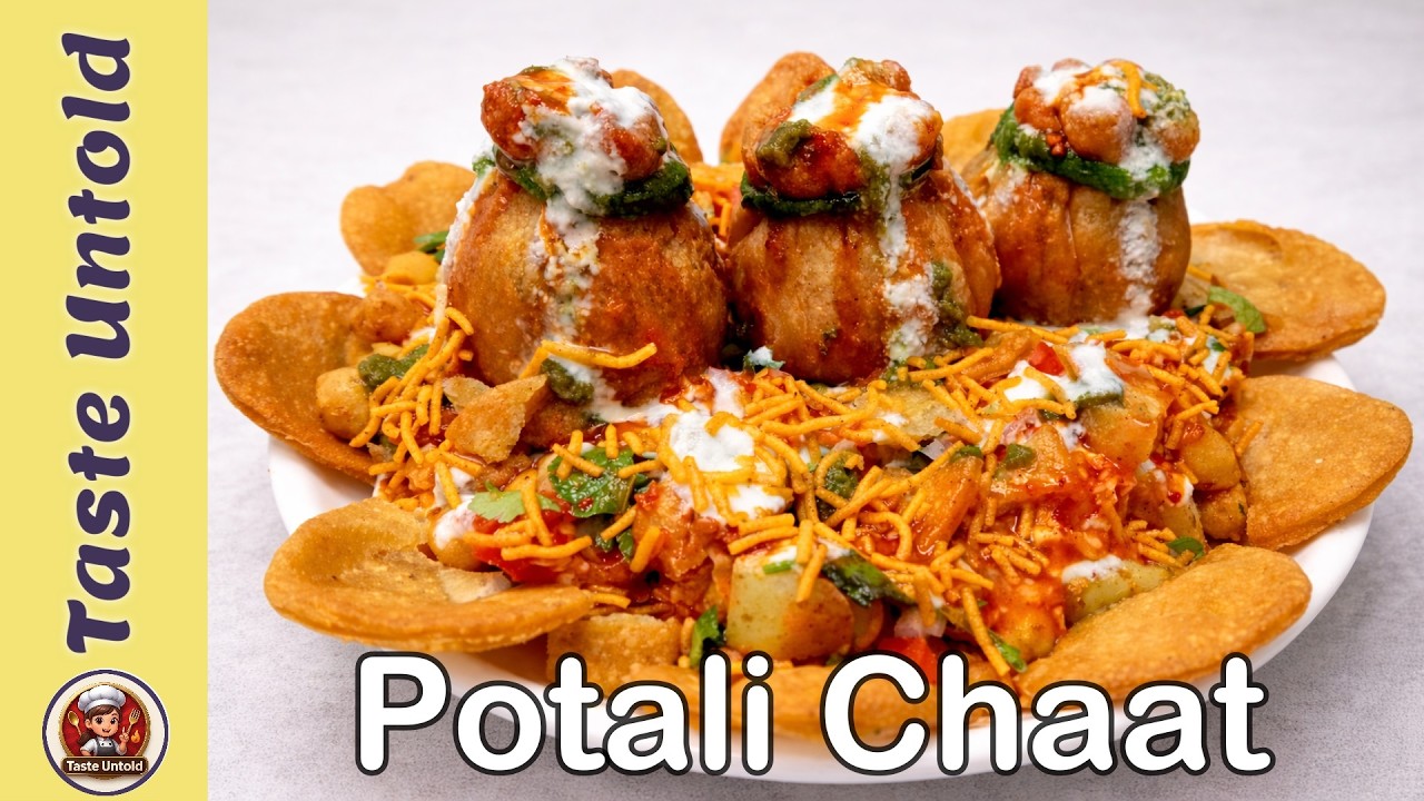 Chana masala potli chaat Ka Easy Tarika | How To Make Chaat at Home @tasteuntold
