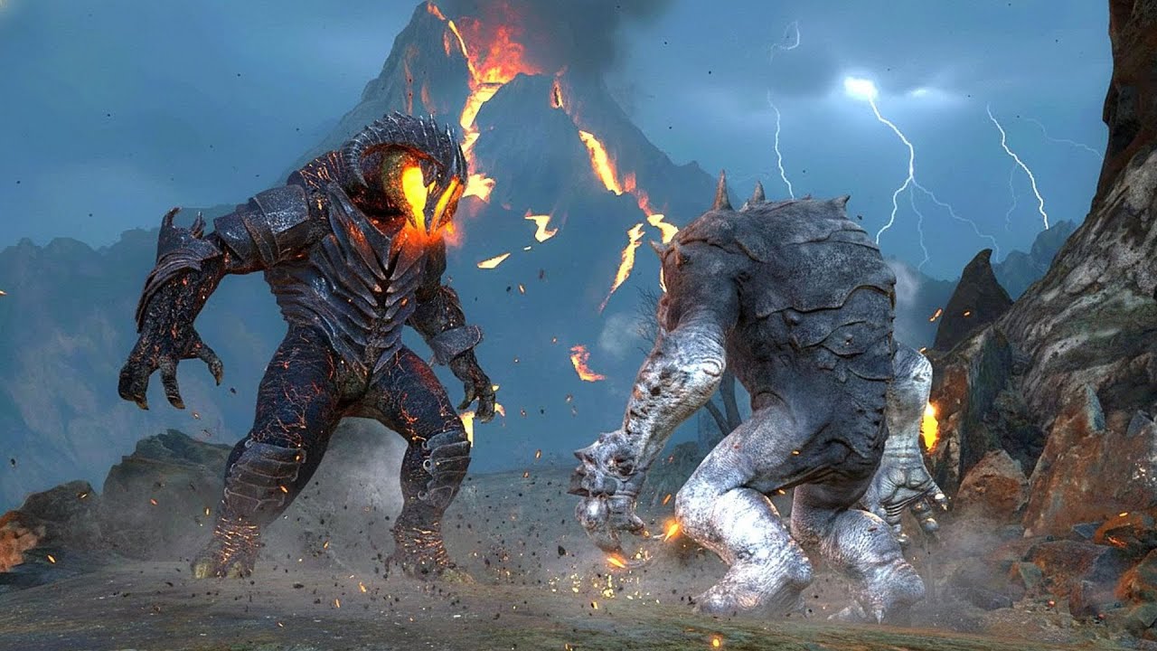 Balrog vs Graug - Middle-earth: Shadow of War NPC Wars