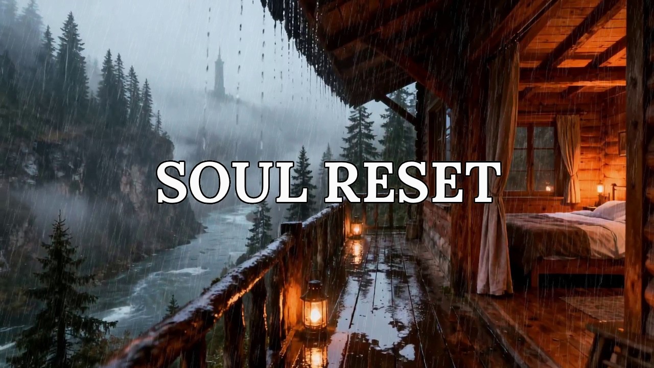 🔴 [Valley Echoes] Intense Rain over Mountain River Gorge for Soul Healing and Inner Peace