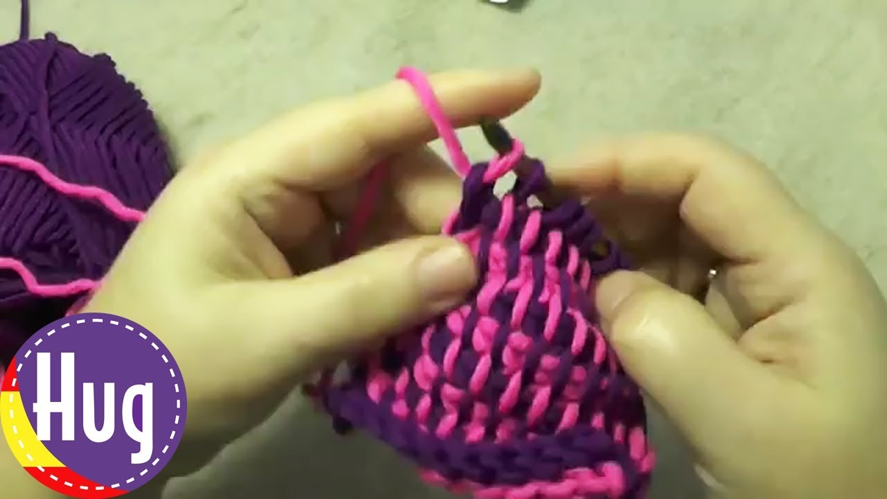 Aprende a hacer tejido tunecino - Patrón básico simple y modificado con Veronika Hug