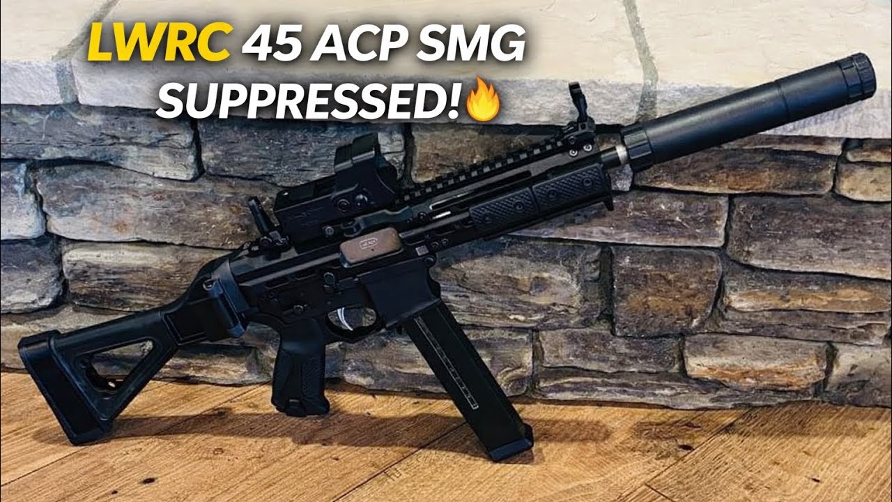 Пистолет-пулемет LWRC 45 ACP с глушителем!🔥