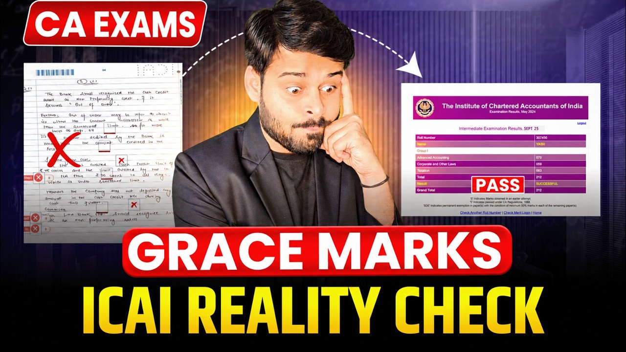 ICAI Gives Grace Marks with PROOF || CA Foundation Sept 26 || CA Inter Sept 26