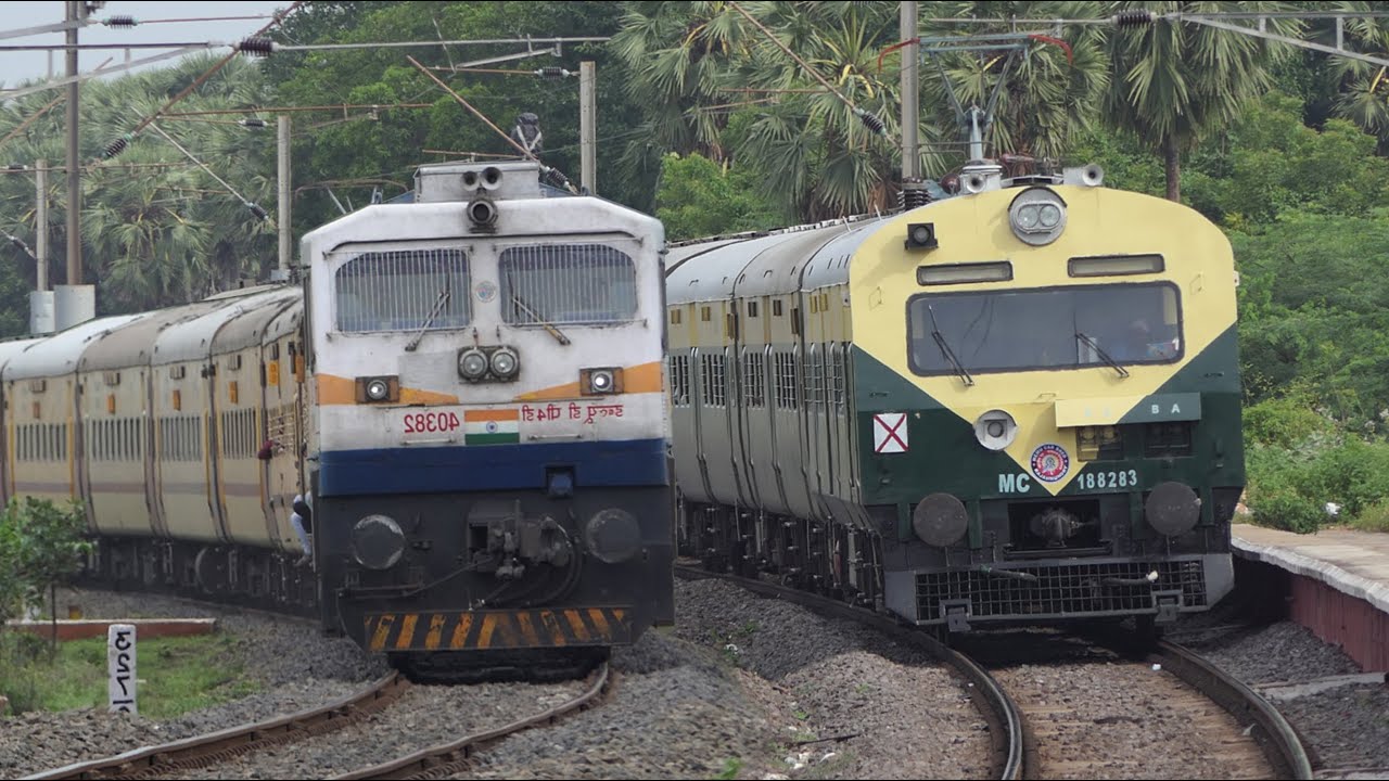 Beautiful MEMU & Powerful EMDs | FATV 103 | Loud Honking MEMU + Track Sounds + Curve Trains | I R