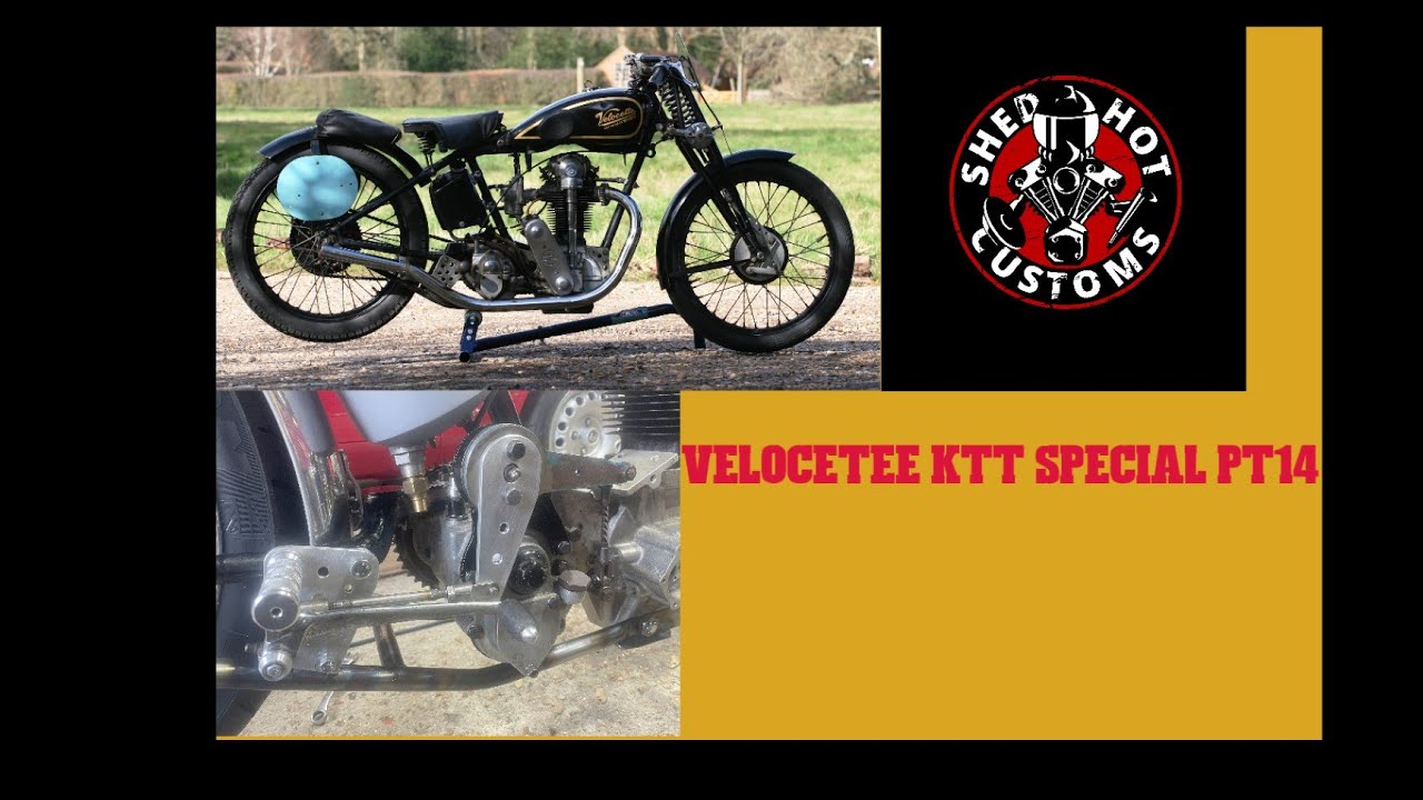 Velocette KTT Special Pt14 Gear change fabrication +Andre Damper install