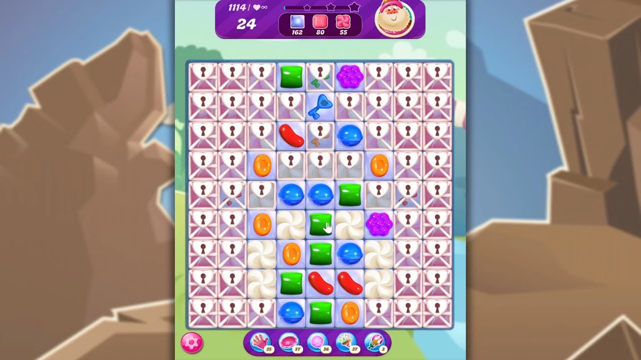 Candy Crush Saga LEVEL 1114 NO BOOSTERS (new version)🐟☑️