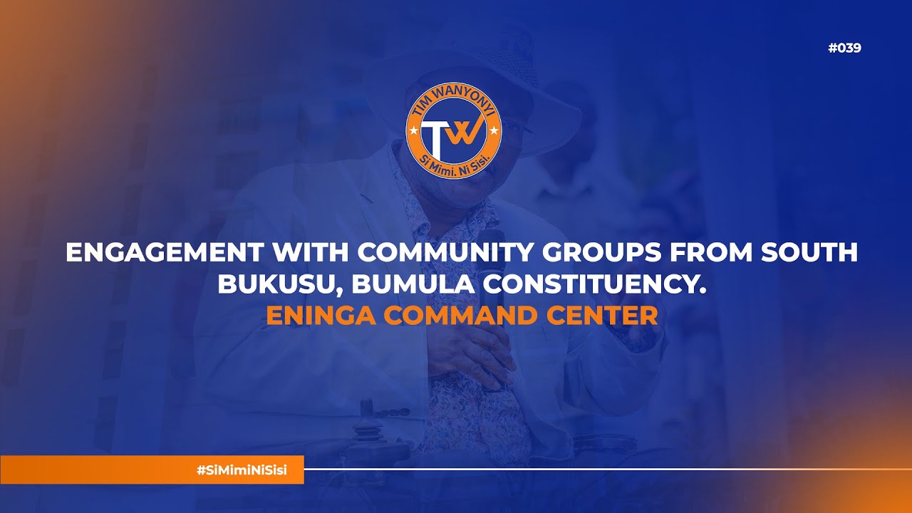 ENGAGEMENT WITH COMMUNITY GROUPS FROM SOUTH BUKUSU, BUMULA CONSTITUENCY.