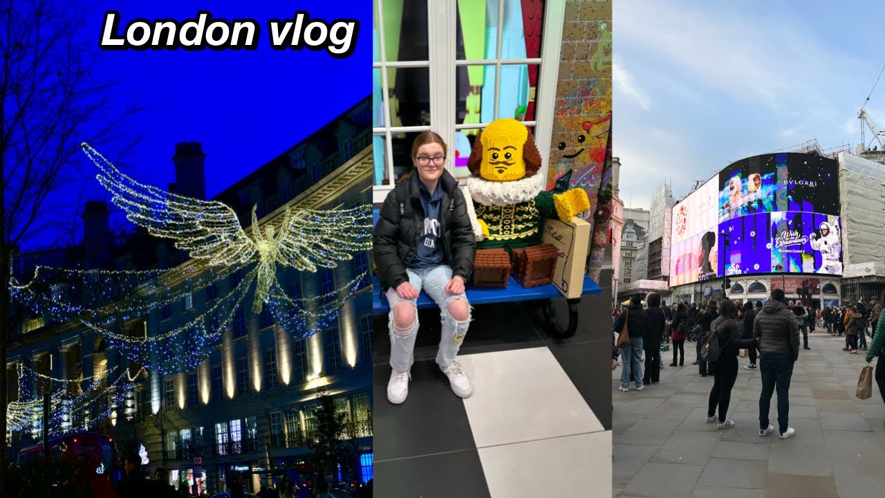 London Vlog 2023 *Christmas Lights + Shopping*