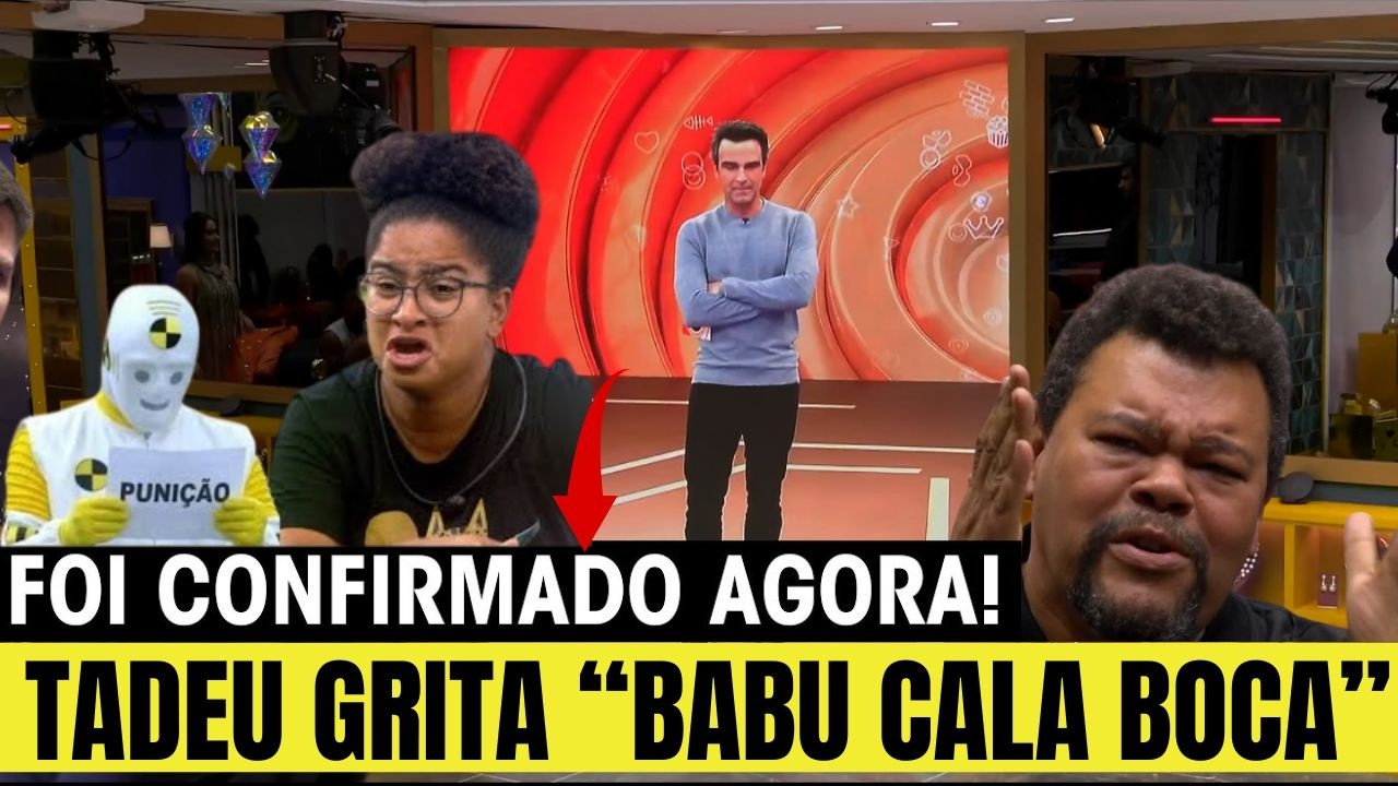 BBB26: TADEU REÚNE TODOS BABU GRITA COM TADEU NA FRENTE DE TODOS E PUNIÇÃO GRAVÍSSIMA ACONTECE APÓS