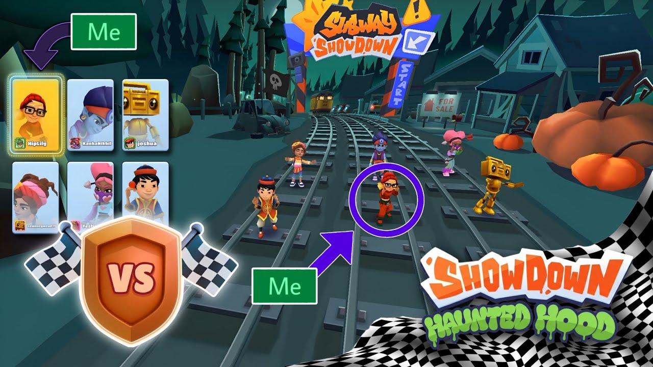 🏁 Subway Surfers Showdown Versus Race Mode HAUNTED HOOD 2024 - Gameplay with Multiplayer! 🎃🏚️
