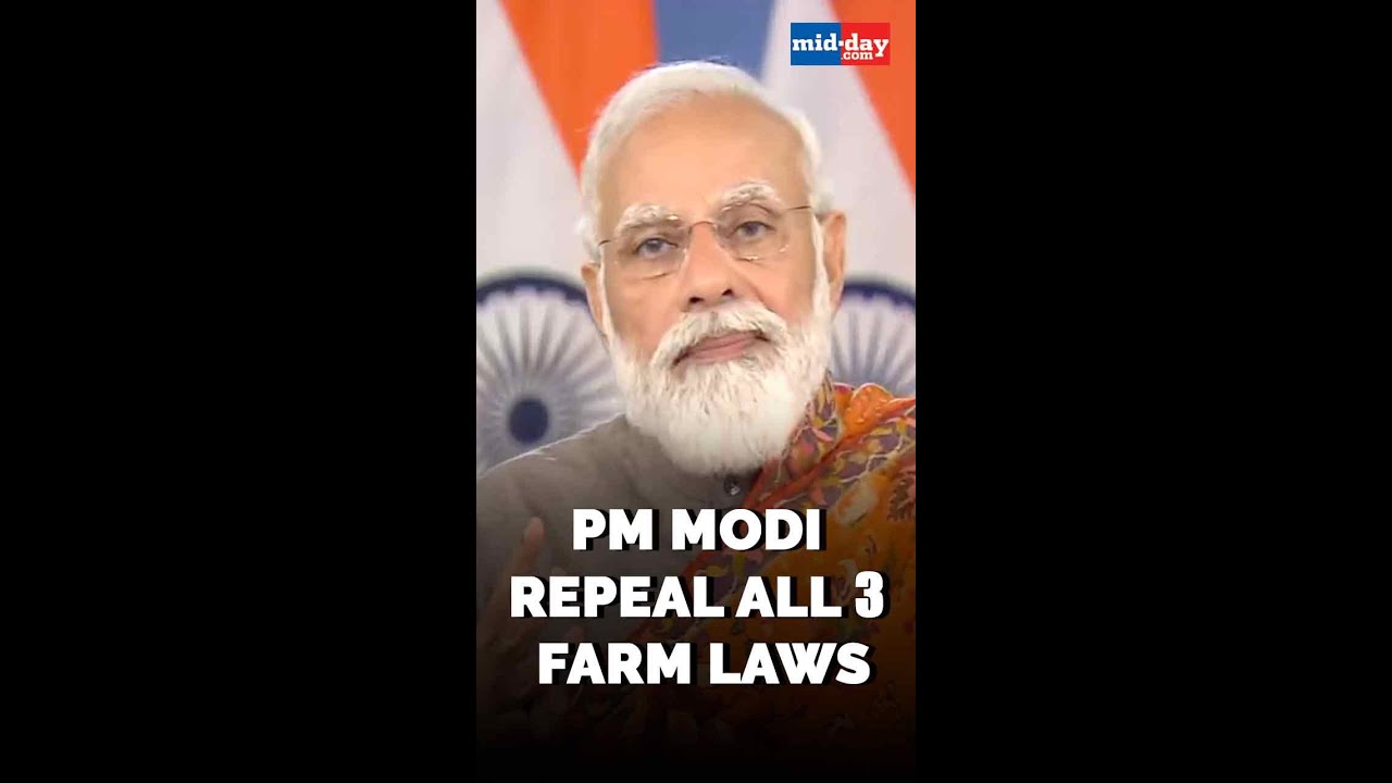 YT shorts | PM Modi repeals all three farm laws; apologies to farmers