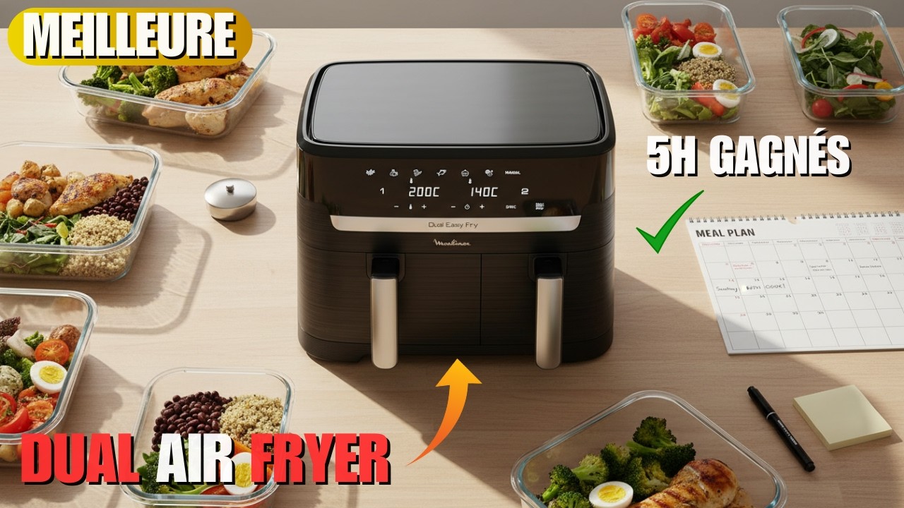 Dual Easy Fry Moulinex : Comment je gagne 5h/Semaine + Le calcul que personne ne fait ?! (Air Fryer)