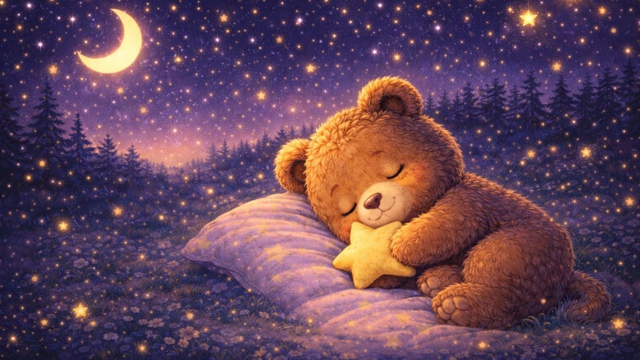 Ruhige Gute-Nacht-Musik I Einschlafen mit dem kleinen Bären