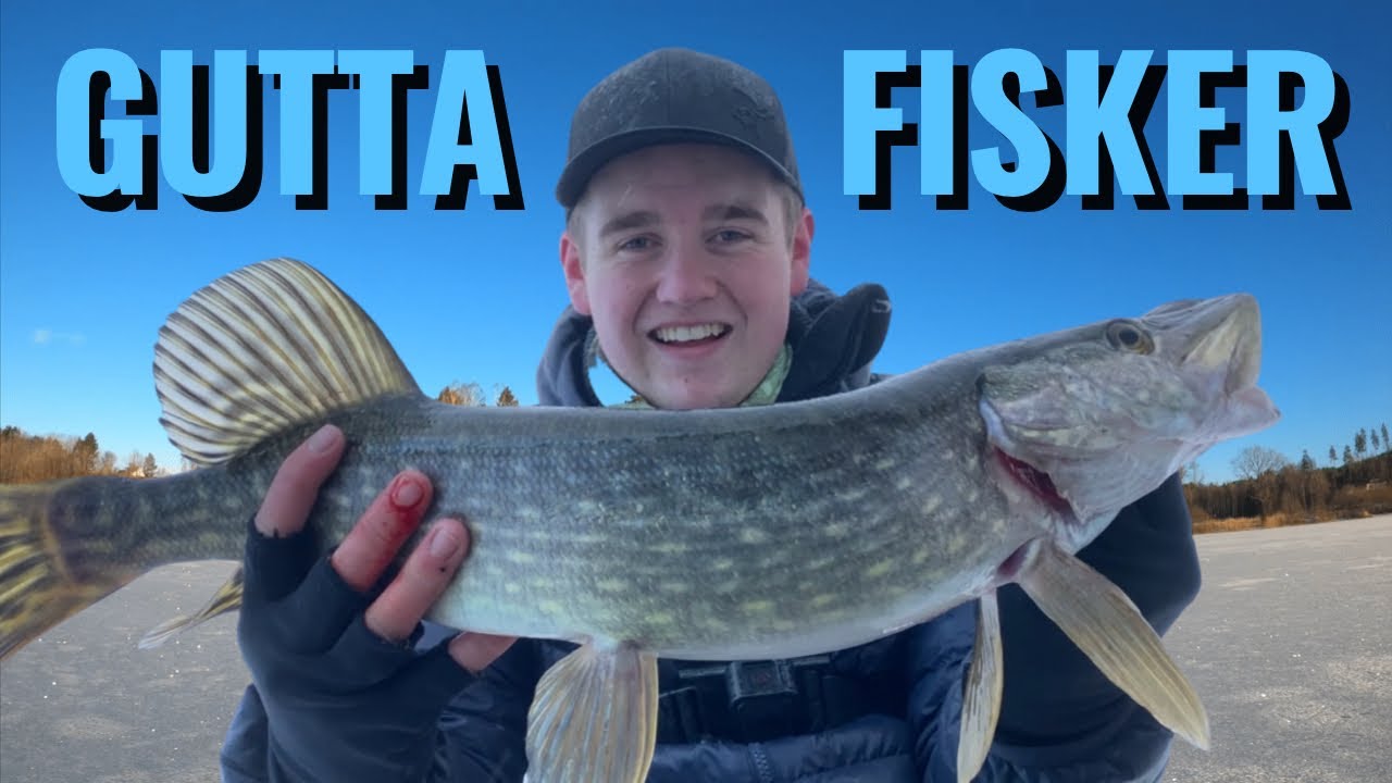 Marcus isfisker gjedde🐊- Hva funker best av stor og liten Mort👀❄️🐷🎣 // Isfiske etter gjedde🐊💥