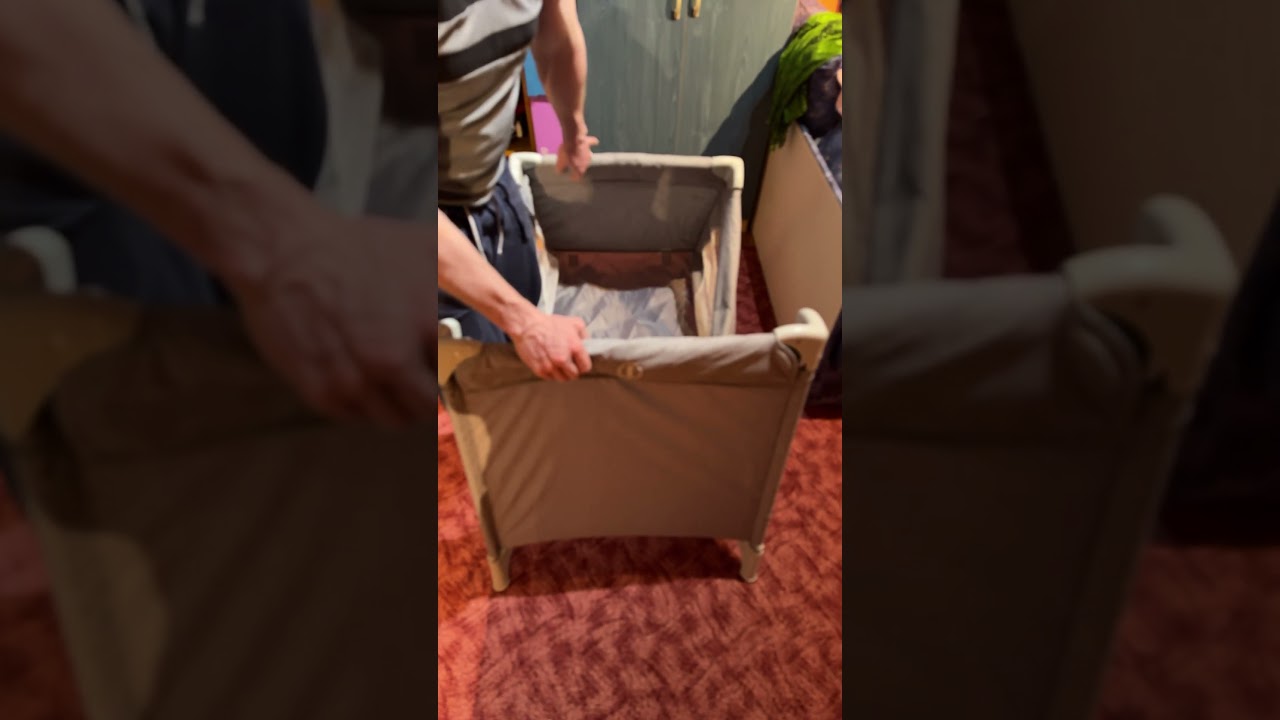 Travel baby cot bed assembly trick #baby #bed #travel